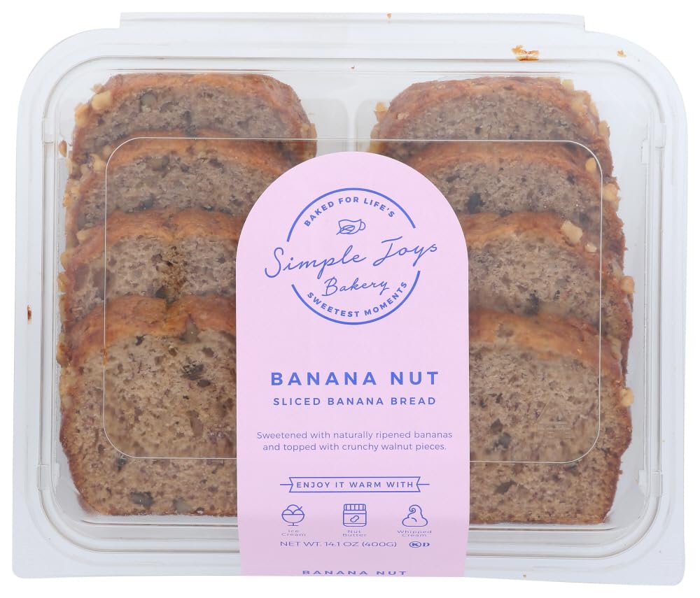 Simple Joys Bakery Cake Banana Nut Sliced