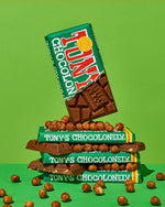 Tony's Chocolonely Milk Chocolate Hazelnut Bar, 6.35 oz (Pack of 15)