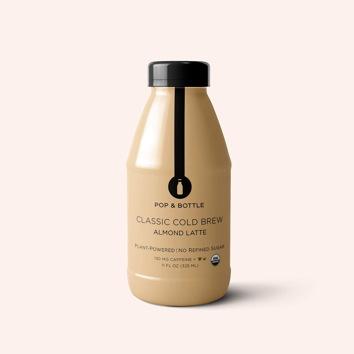 Pop & Bottle Classic Almond Milk Cold Brew Latte, 11 oz (Pack of 12)