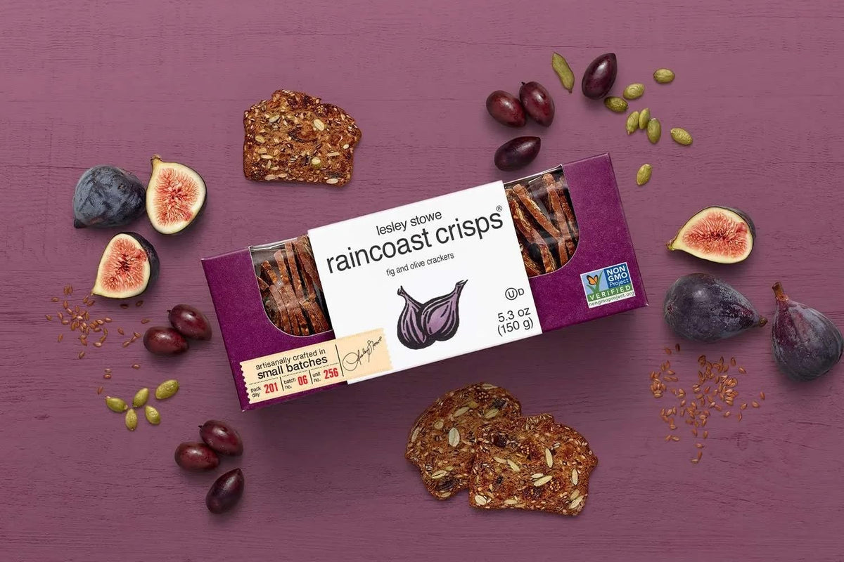 Lesley Stowe Raincoast Crisps Variety Pack, Hazelnut Cranberry, Rosemary Raisin Pecan & Fig and Olive, 5.3 oz (Pack of 3)