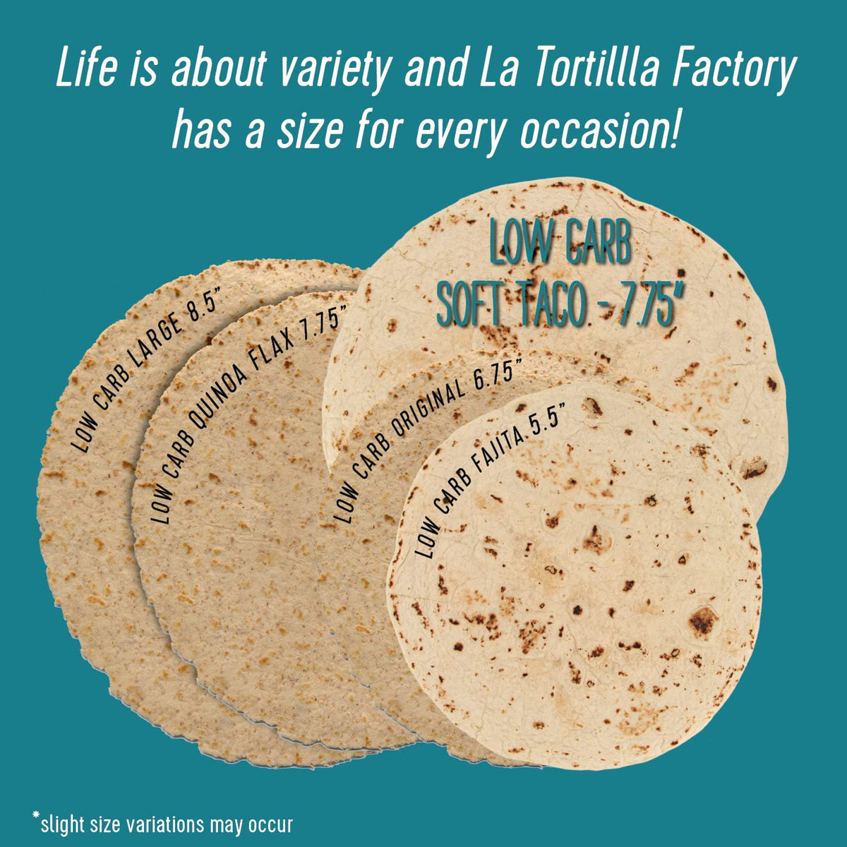 La Tortilla Factory Low Carb Tortillas (Pack of 6)