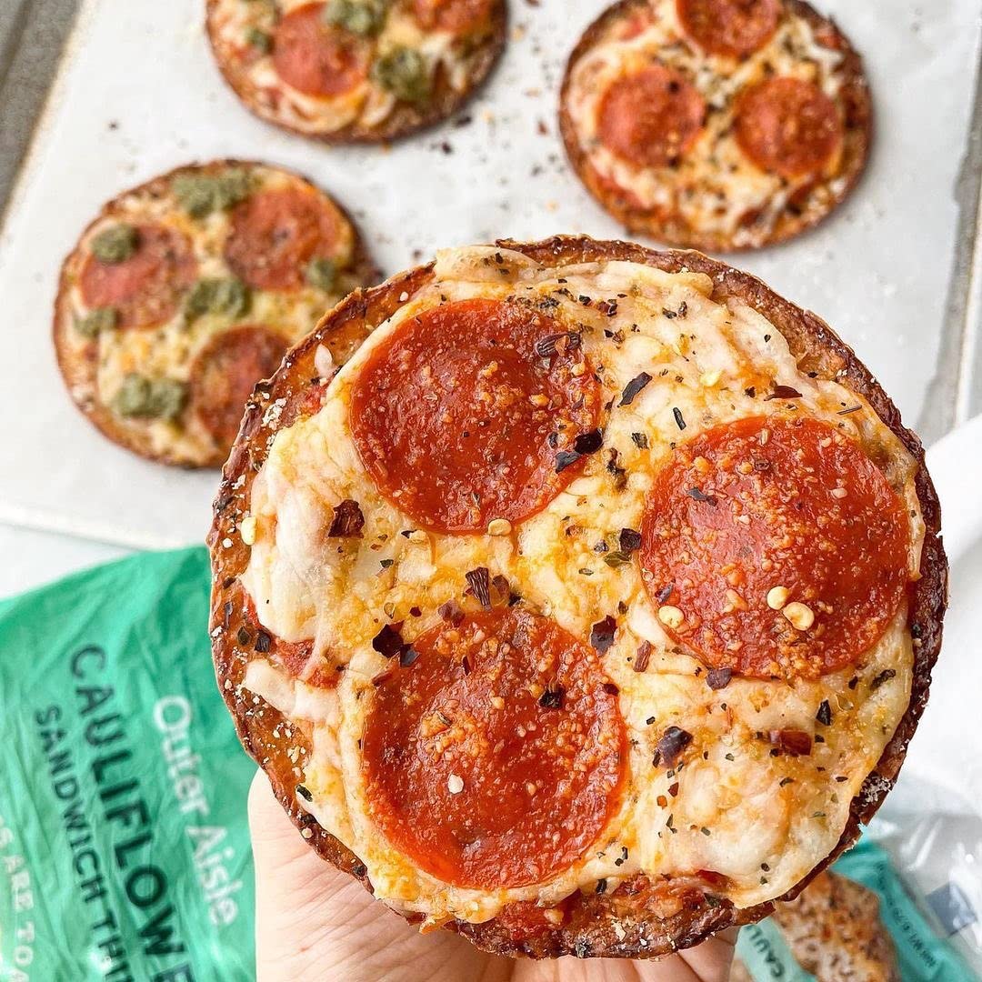 Outer Aisle Cauliflower Pizza Crusts (Pack of 5, 10 Crusts)