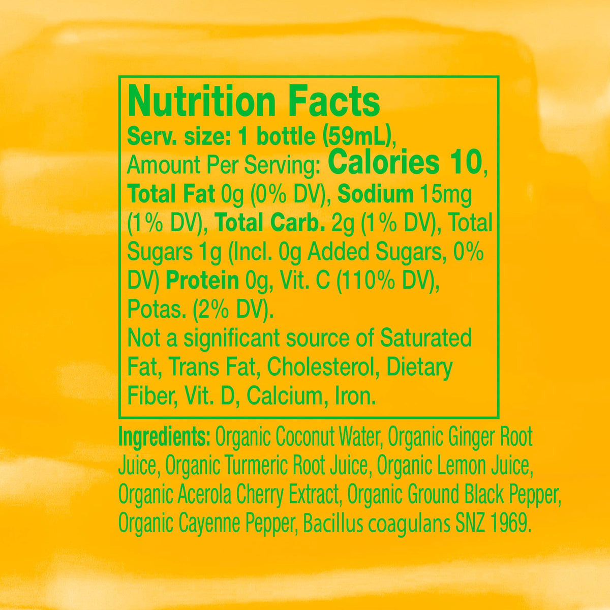 Vive Organic Immunity Boost 0 Immunity Wellness Shot with Cold-Pressed Ginger, Turmeric, Echinacea & Black Pepper - USDA Organic & No Added Sugars or Artificial Ingredients