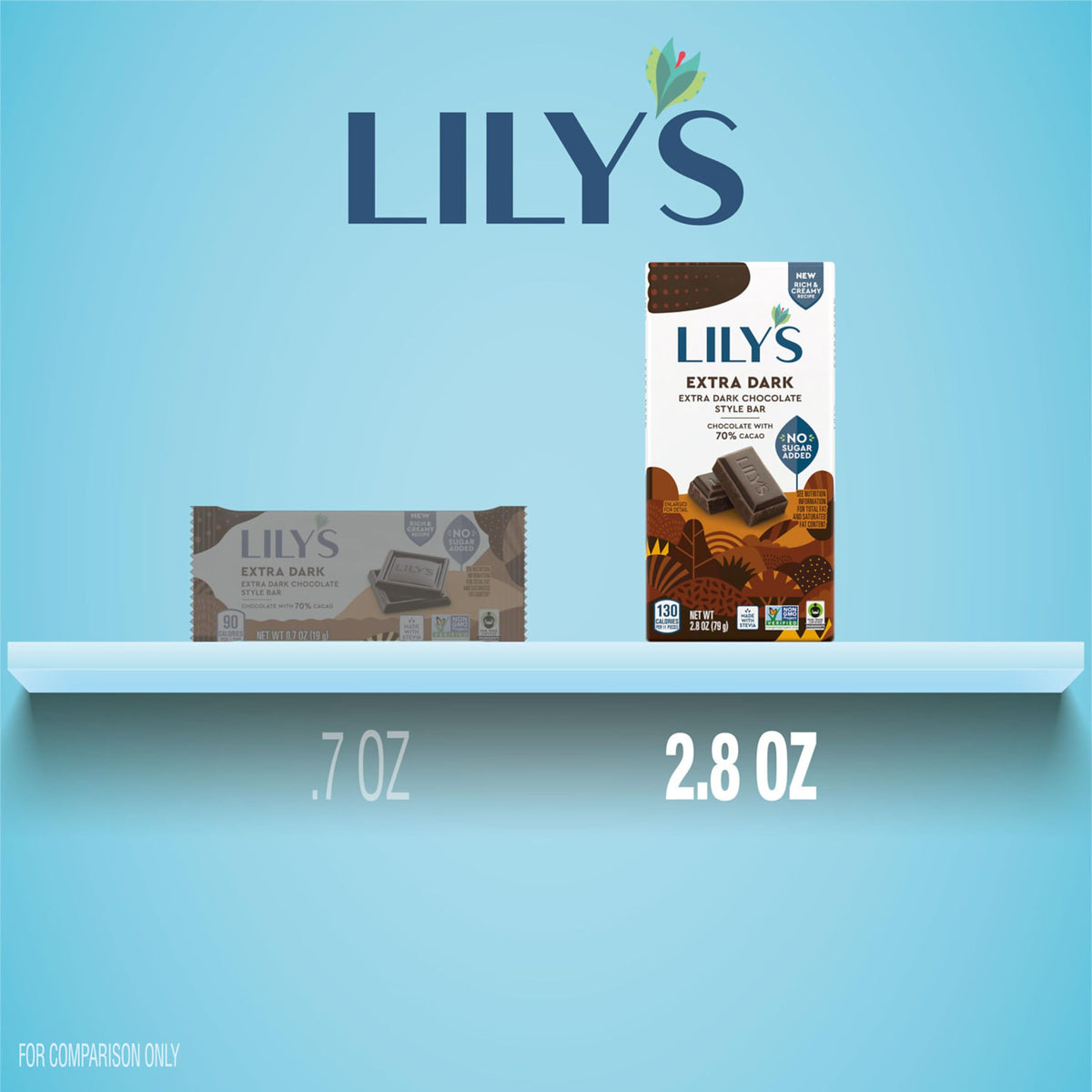 Lily's Extra Dark Chocolate Style, 2.8 oz