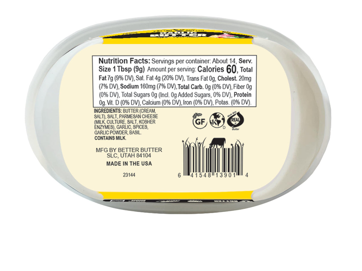 Better Butter Garlic Parmesan Basil, Dairy Oval 4.5oz