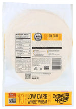 La Tortilla Factory Low Carb Whole Wheat Tortillas, Original Size (Pack of 5)