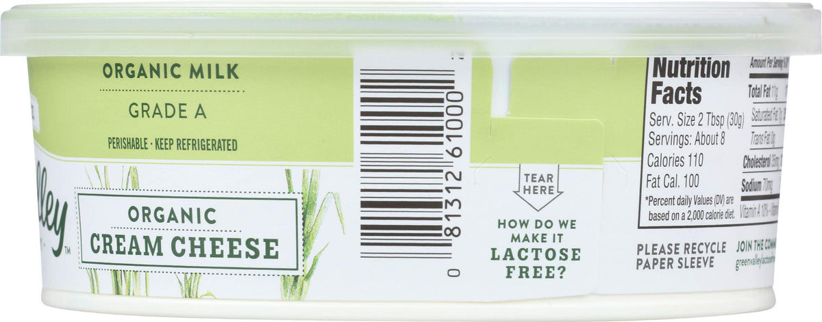 Green Valley Organics Lactose-Free Cream Cheese