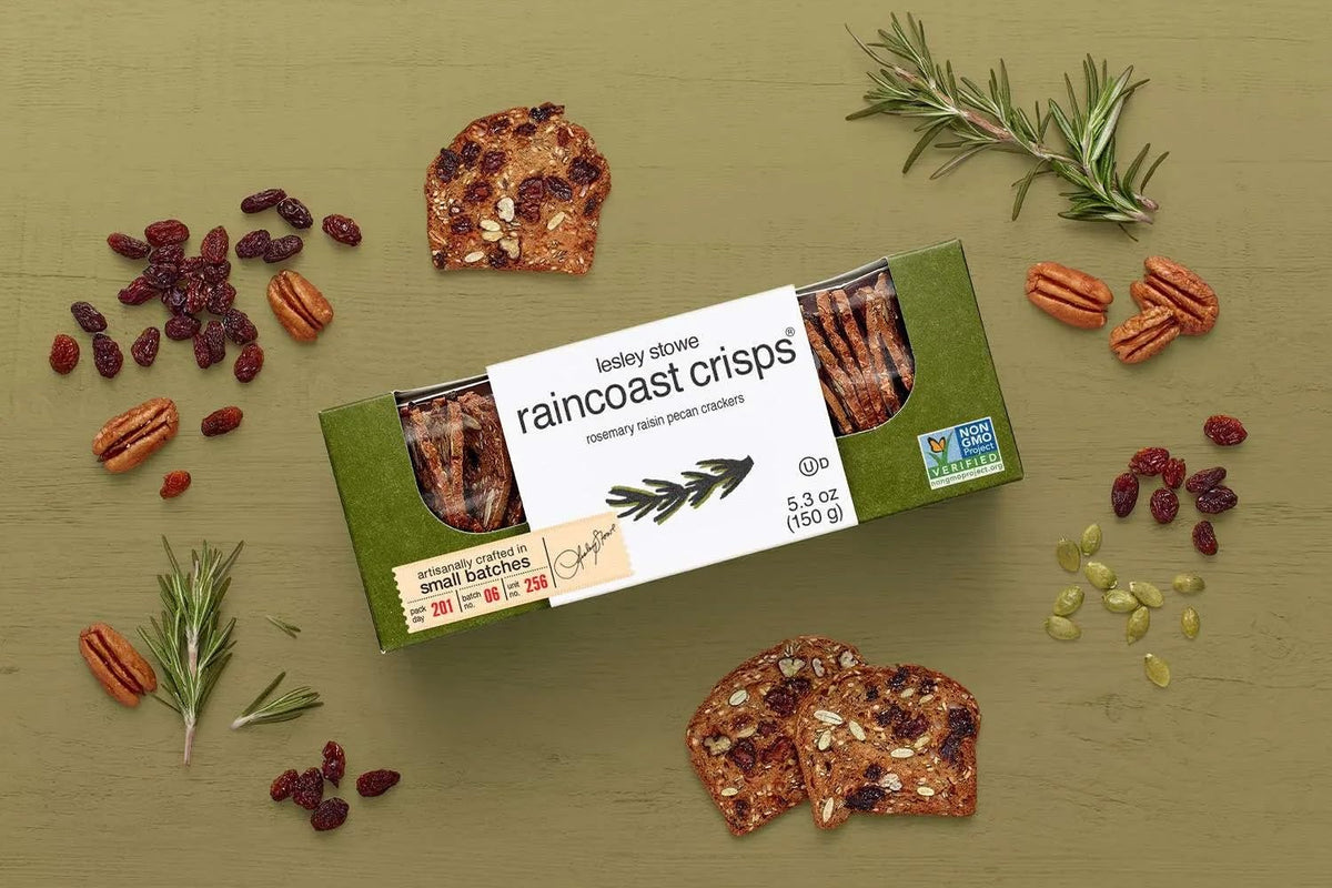 Lesley Stowe Raincoast Crisps Variety Pack, Hazelnut Cranberry, Rosemary Raisin Pecan & Fig and Olive, 5.3 oz (Pack of 3)