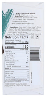 Theo Chocolate Sea Salt Organic Dark Chocolate Bar, 70% Cacao