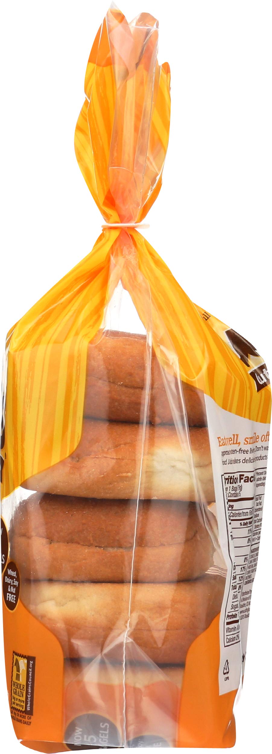 Udi's Gluten-Free Plain Bagels, 4 Count (Pack of 8)
