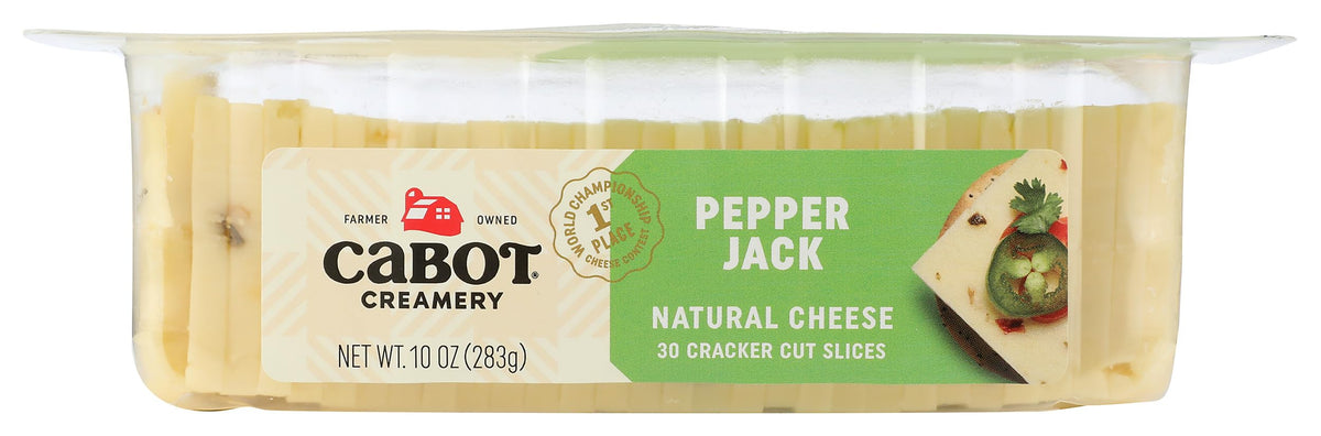 Cabot Creamery Co-op Pepper Jack Sliced Cheese Tray, 10 oz