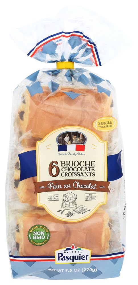 Brioche Pasquier Authentic French Chocolate Croissants