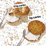 Outer Aisle Everything Cauliflower Sandwich Bread, Keto, Gluten-Free, Low-Carb (Pack of 12)