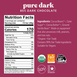 Theo Chocolate Organic Dark Chocolate Bar, 85% Cacao