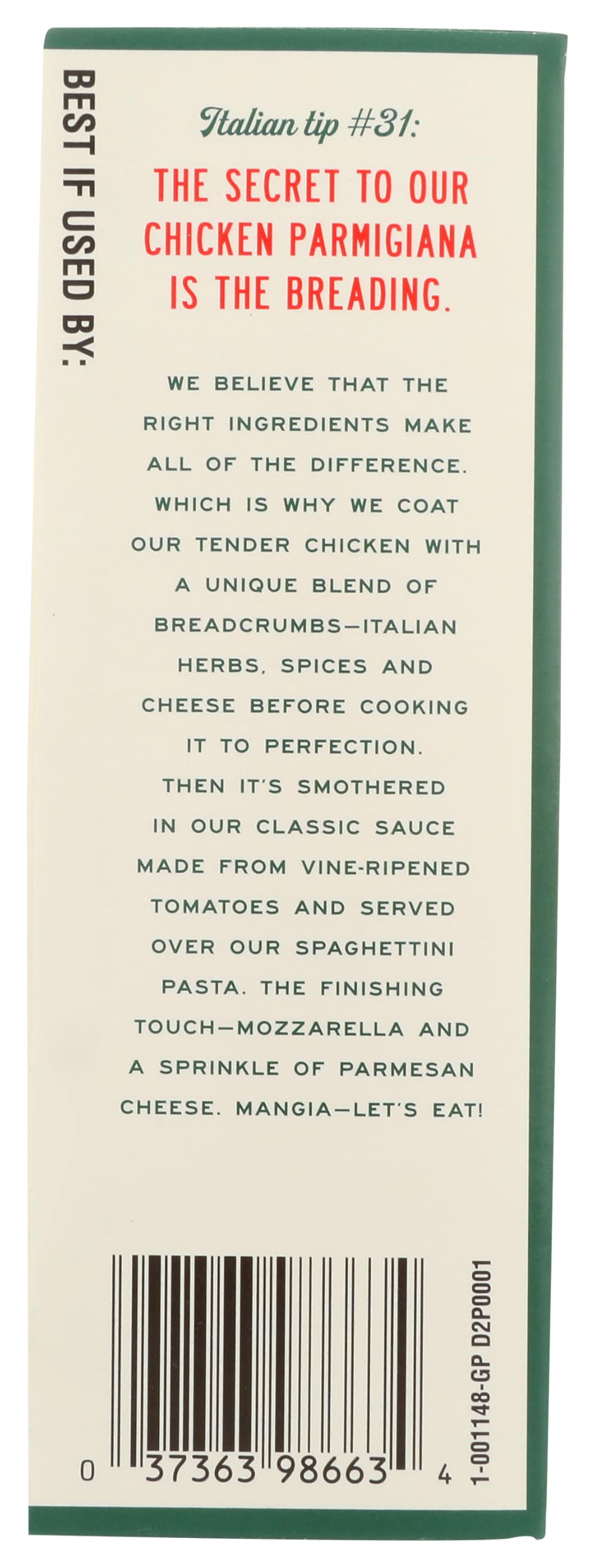 Michael Angelo's Chicken Parmesan Frozen Meal, 10 oz