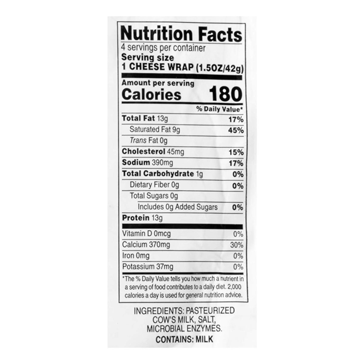 Folios All-Natural Parmesan Cheese Wraps, 6 oz
