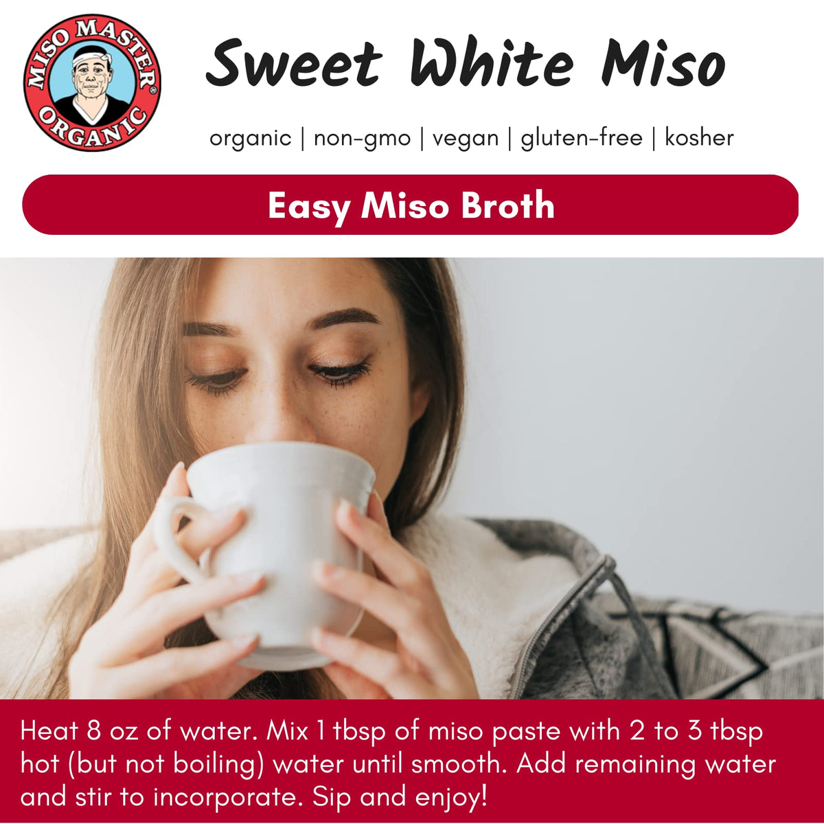 Miso Master, Miso Sweet White Rice Organic, 16 Ounce