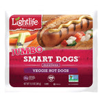 Lightlife Smart Dogs Jumbo Veggie Hot Dogs, 13.5 oz (Pack of 2, 10 Hot Dogs Total)
