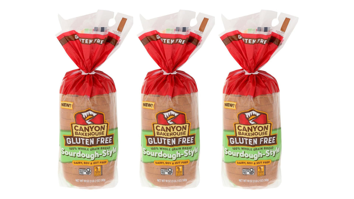 Canyon Bakehouse Gluten-Free Sourdough-Style Bread, 18 oz (Pack of 3)