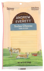Andrew & Everett Thin Sliced Swiss Cheese, 7 oz