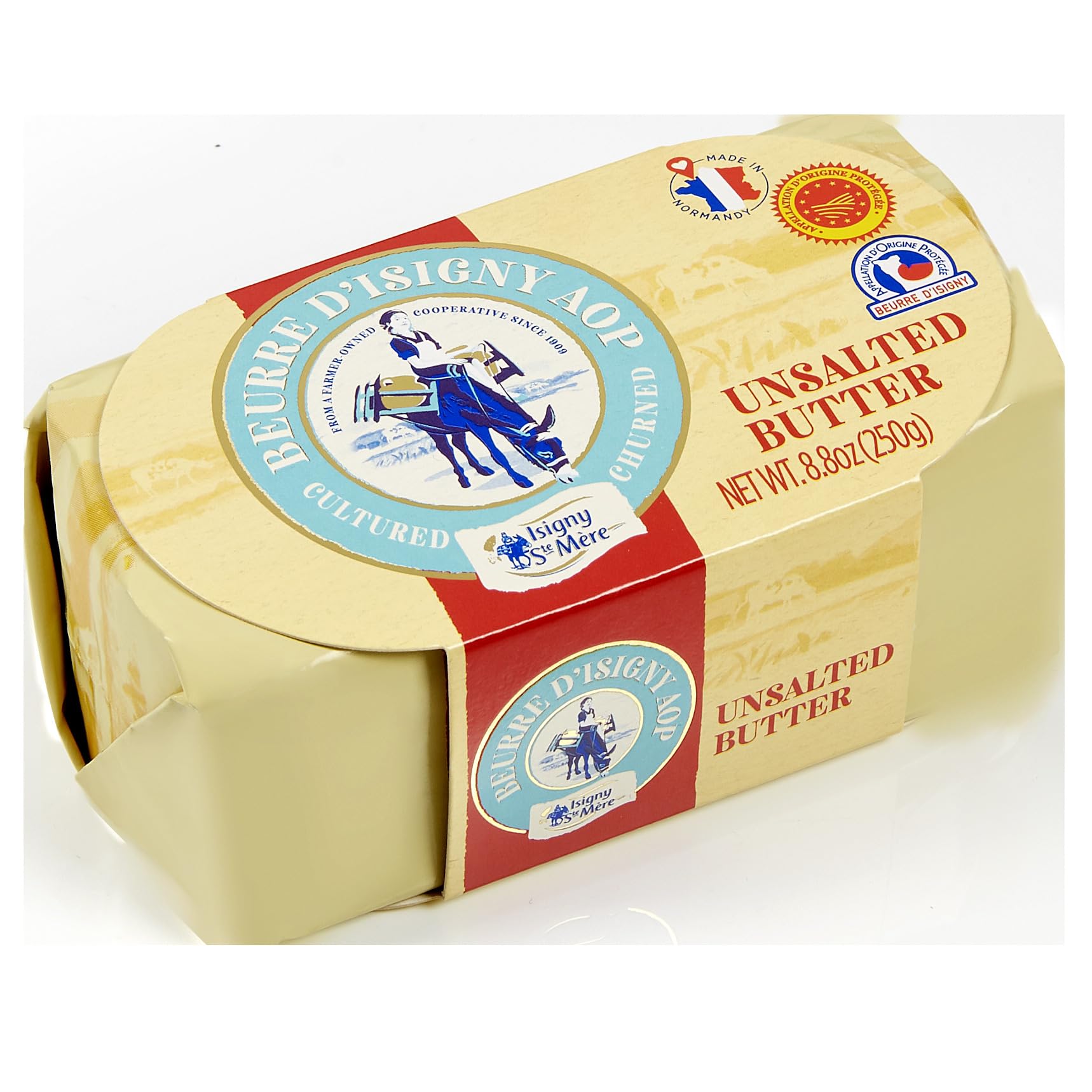 Isigny Ste Mere Churned Sweet Butter, 8.8 oz