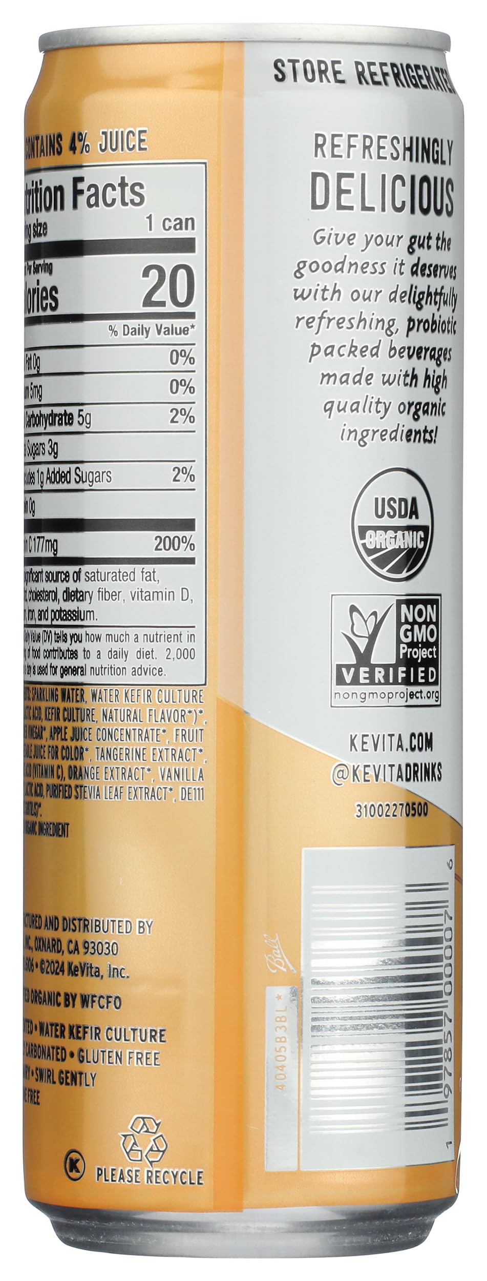 Refresher Probiotic Tangerine