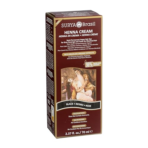 Henna Cream Black 96% Natural Ingredients Cruelty-Free