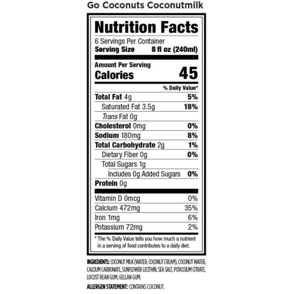 Go Coconuts Coconutmilk and Coconut Water Blend Nut Milk