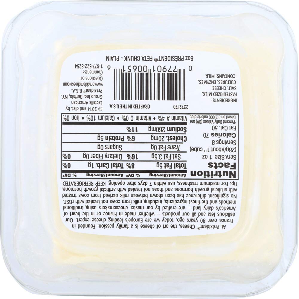Feta Chunk Plain Cheese