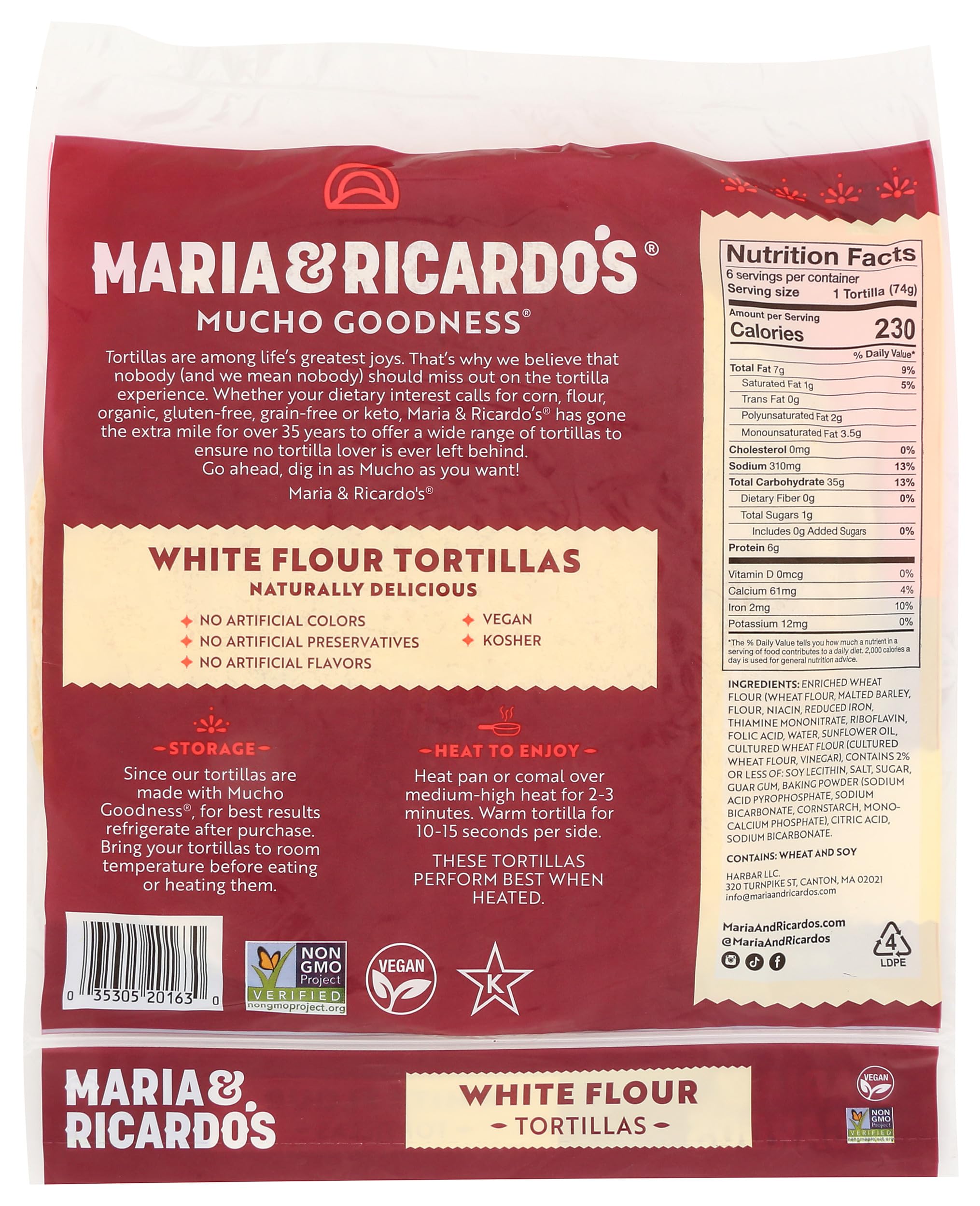 White Flour Tortillas