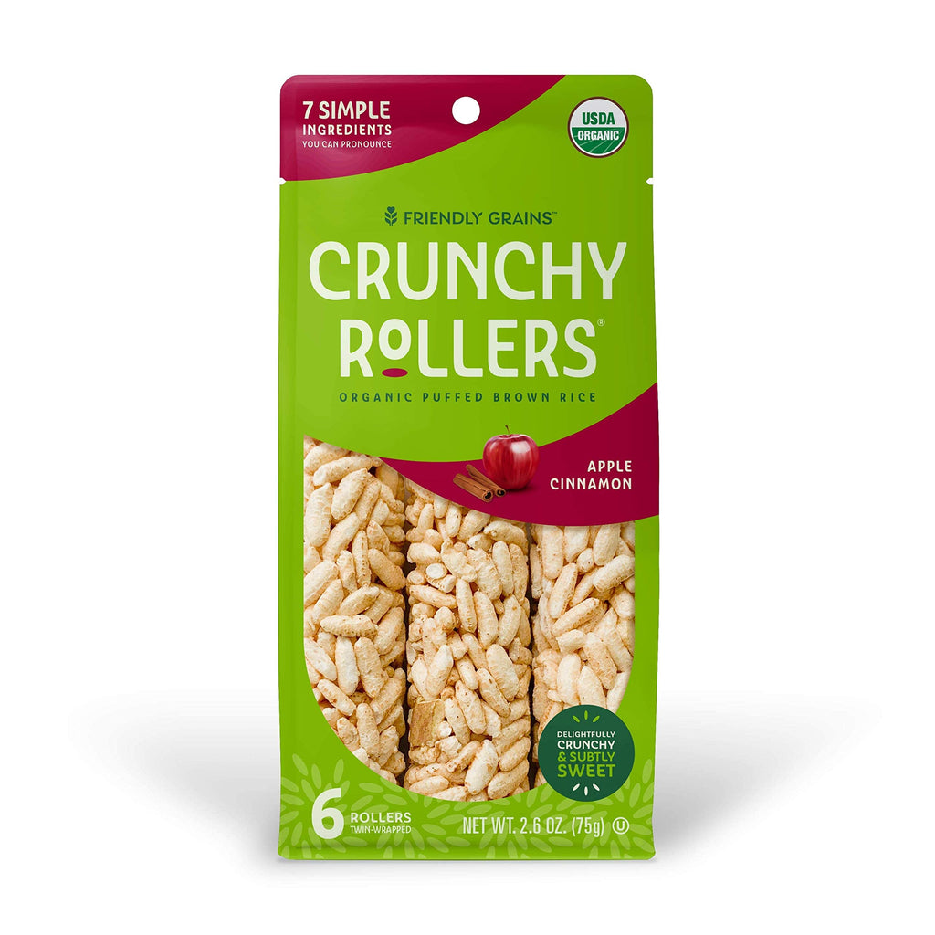 Healthy Rolls Apple Cinnamon ( of 6) Crispy Puffed Rice Crunchy Rollers