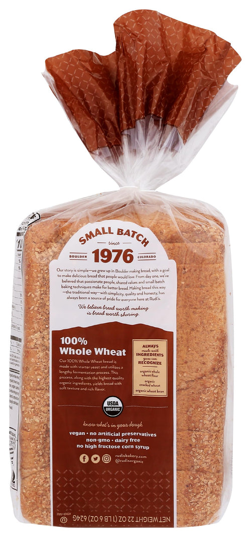 Bakery, Bread 100 Pct Whole Wheat