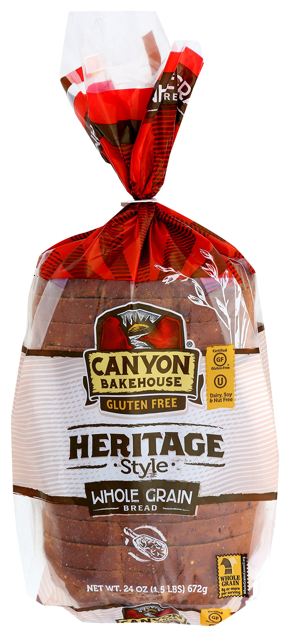 Canyon Bakehouse Heritage Style Whole Grain Gluten-Free Bread (Pack of 6 Loaves)