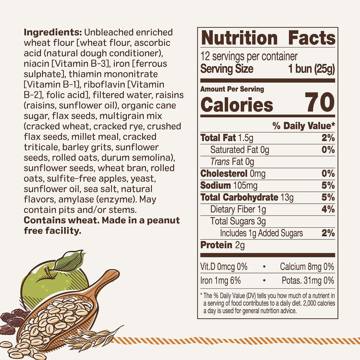 Ozery Bakery Snacking Rounds (Pack of 6)