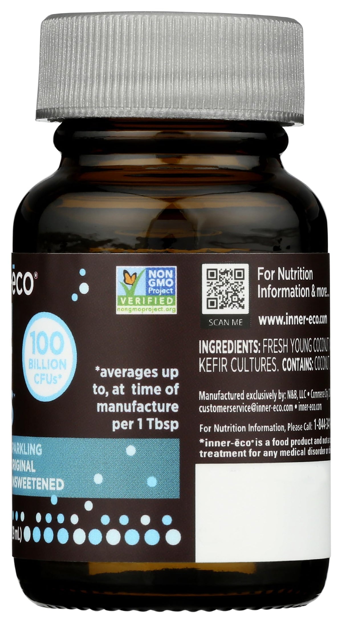 Inner Eco Original Probiotic Coconut Water Shot, 1 fl oz