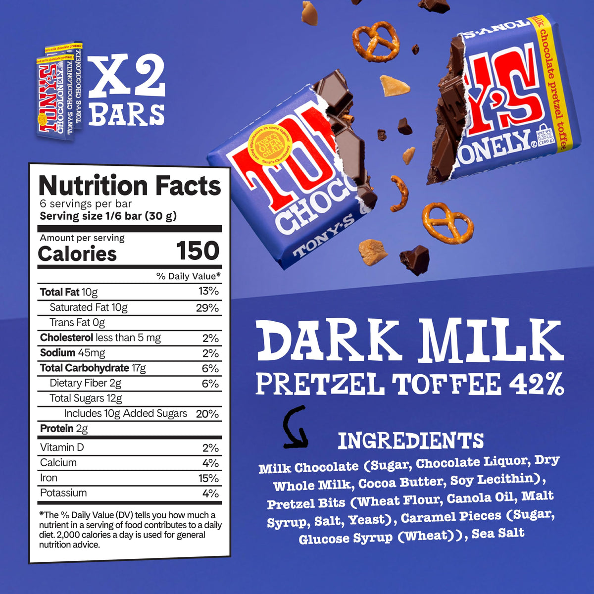 Tony's Chocolonely Milk Chocolate Bar