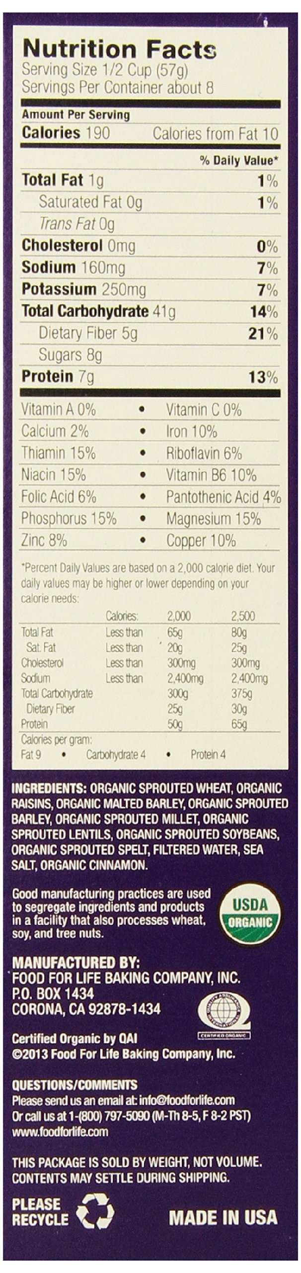 Food For Life Sprouted Grain Cereal