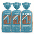 Carb 1g Net Carb Gluten-Free White Sandwich Bread | 3 Loaves | Keto, Low Carb Sandwich Bread