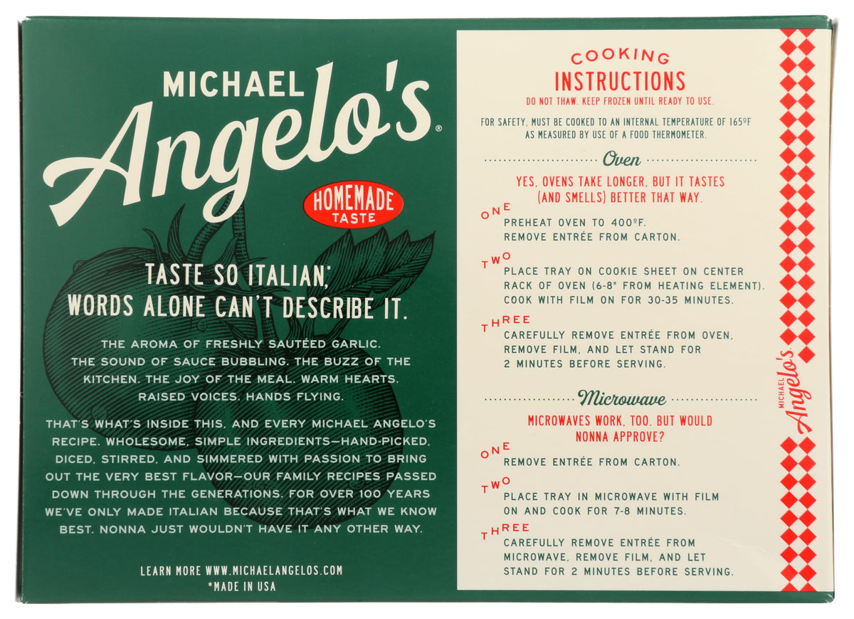 Michael Angelo's Chicken Parmesan Frozen Meal, 10 oz
