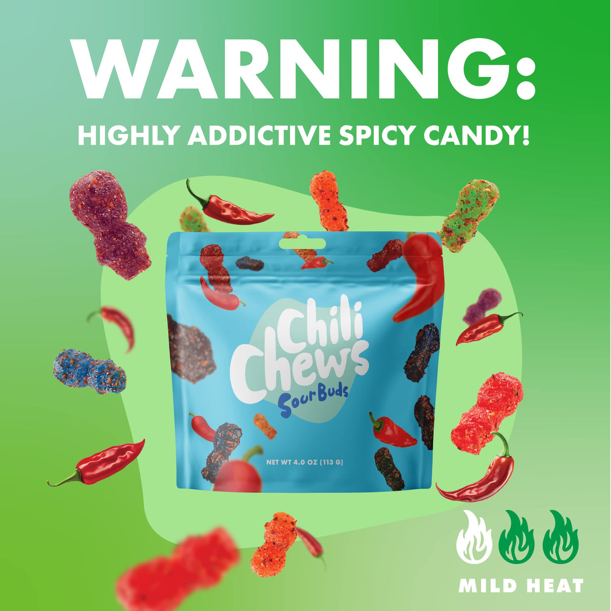 Chili Chews Sweet, Sour & Spicy Candy Bites