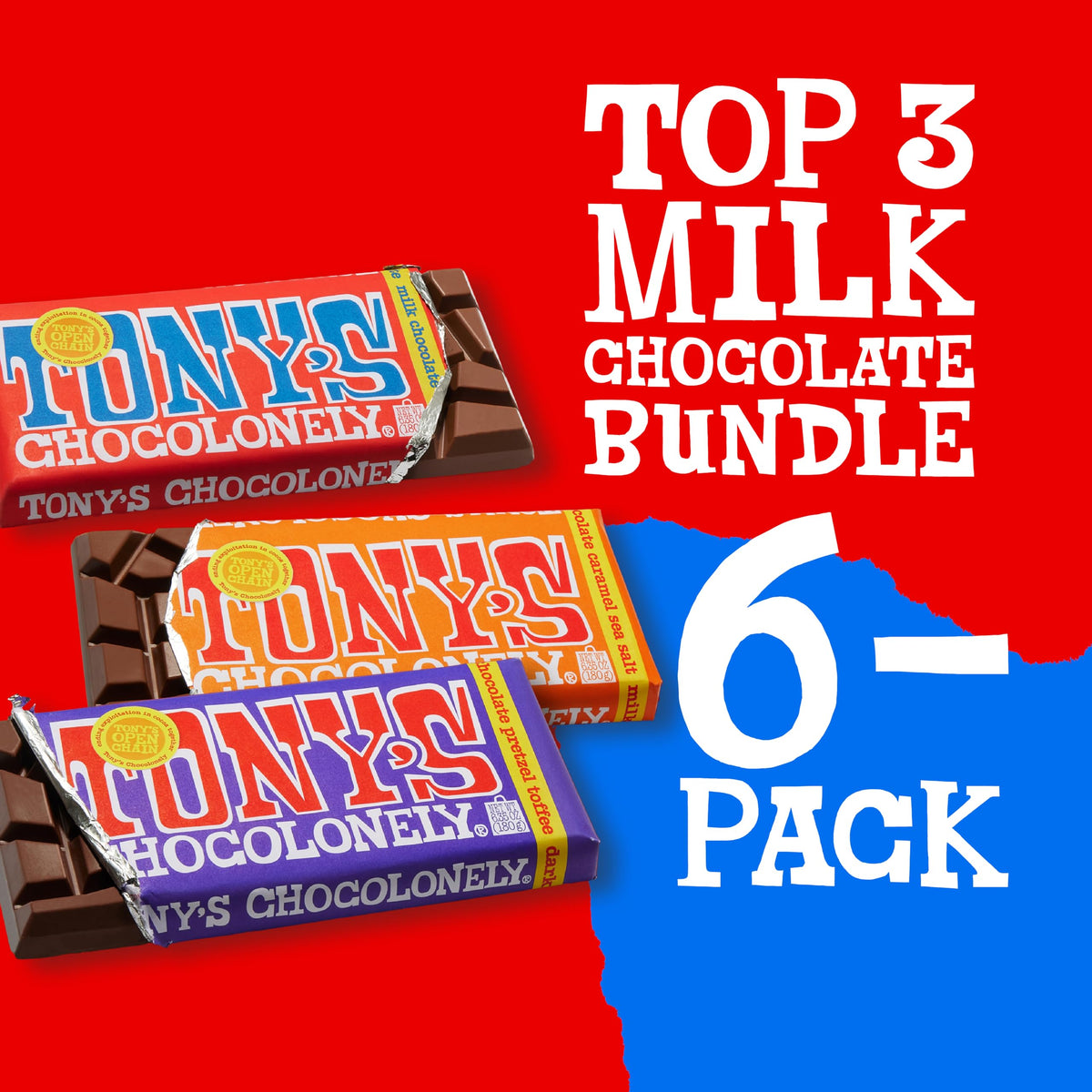 Tony's Chocolonely Milk Chocolate Bar
