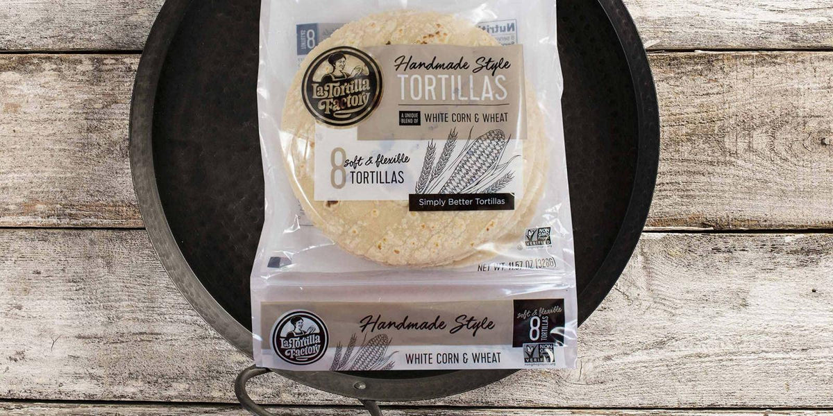 La Tortilla Factory White Corn Whole Grain Tortillas, 11.57 oz (Pack of 12)