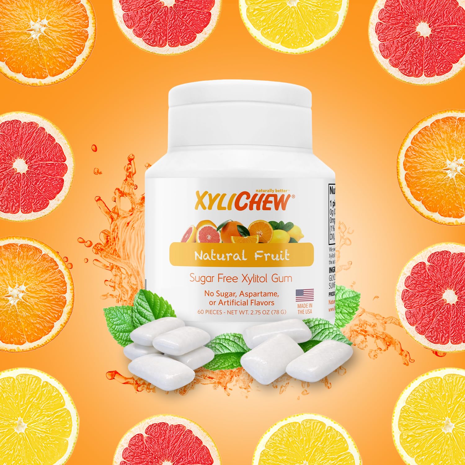Zero Aspartame Natural Oral Care Gum Xylitol Chewing