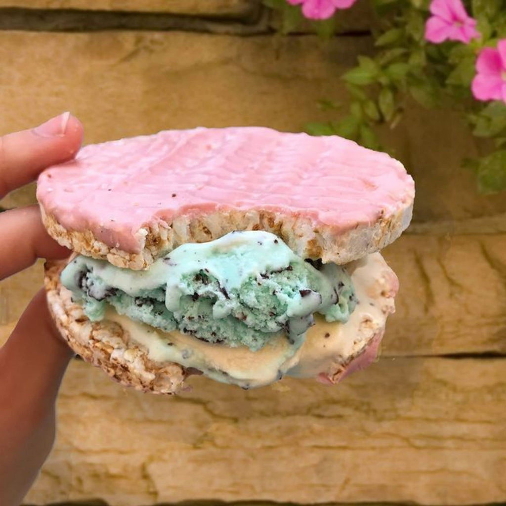 Snacks Topped Rice Cakes