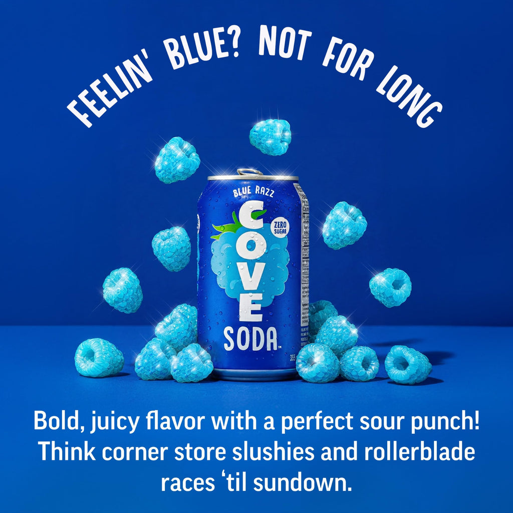 Cove Probiotic Zero Sugar Better-For-You Alternative Refreshing Delicious Drink Soda