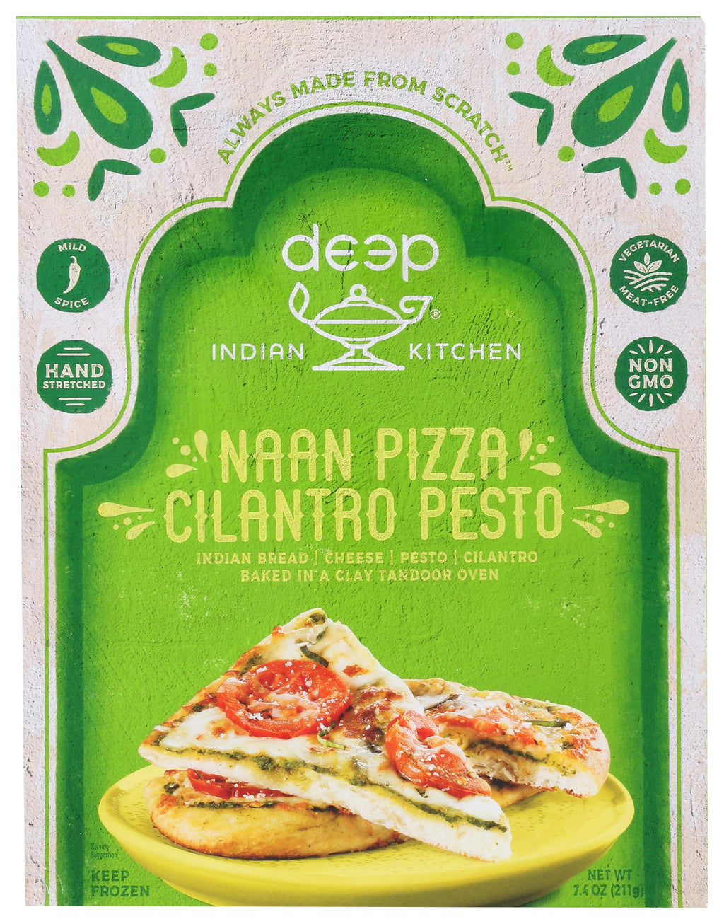 Pizza Naan Cilantro Pesto