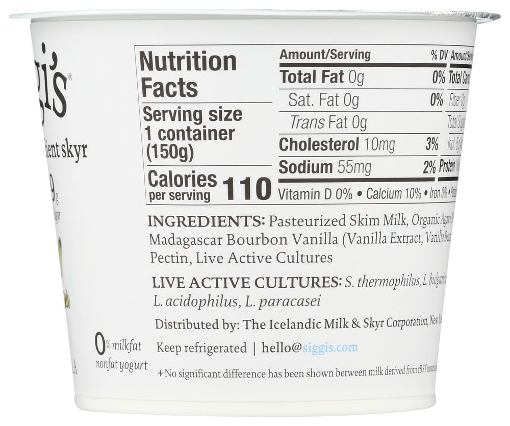 Skyr Vanilla Icelandic Style Yogurt