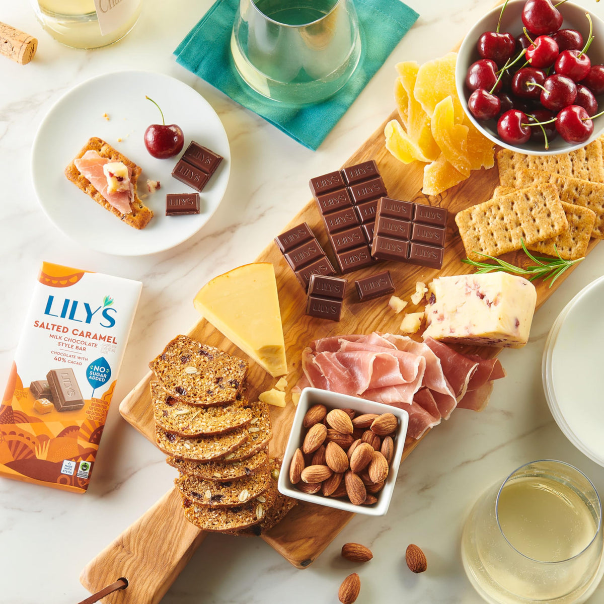 Lily's Salted Caramel Milk Chocolate Style No Sugar Added Bars, 2.8 oz (Pack of 12)