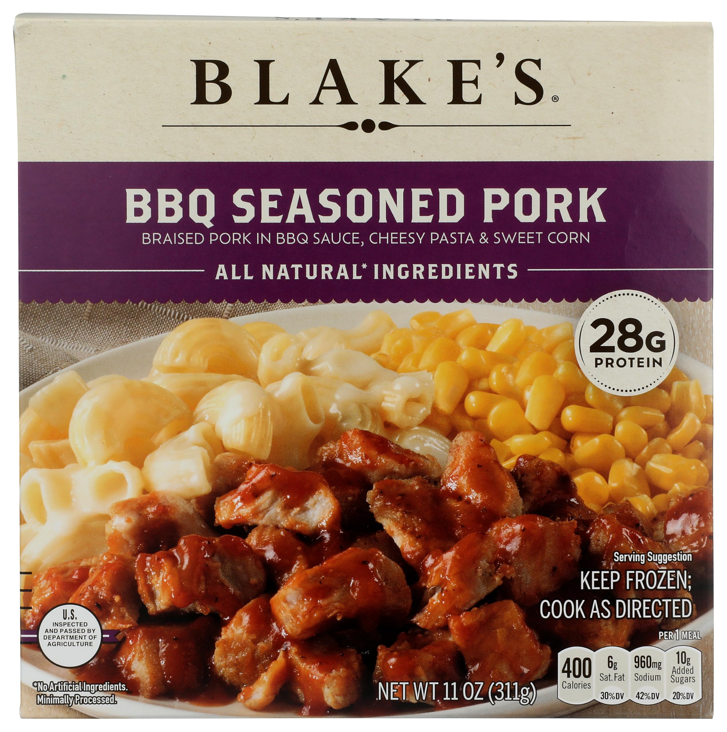Blake's BBQ Style Pork Entree
