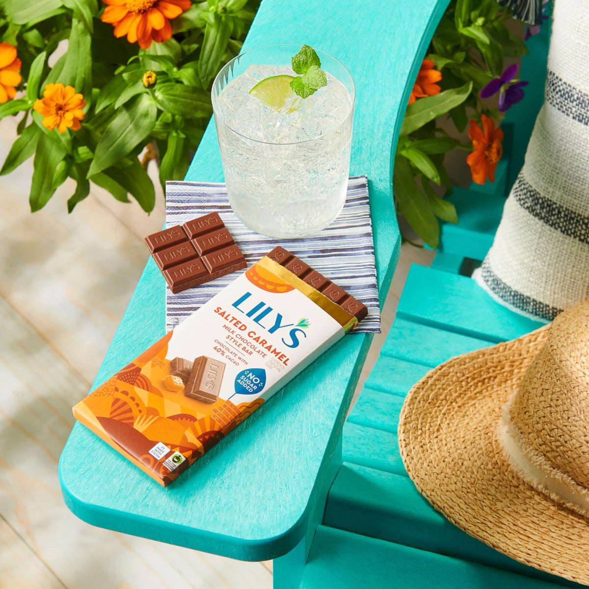 Lily's Salted Caramel Milk Chocolate Style No Sugar Added Bars, 2.8 oz (Pack of 12)
